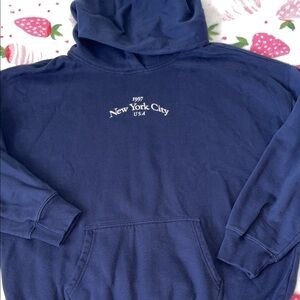 Hollister Navy Blue NYC Hoodie